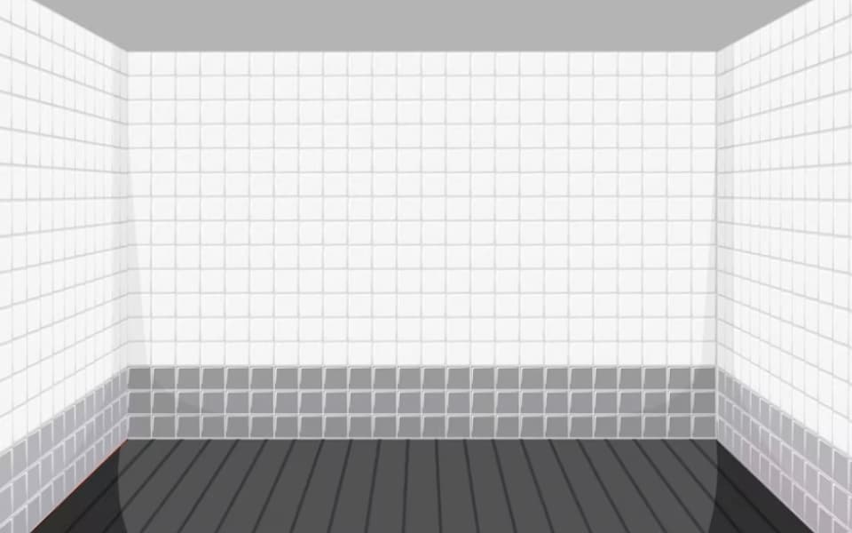 Самый точный способ расчета плитки для ванной – с помощью развертки стен.