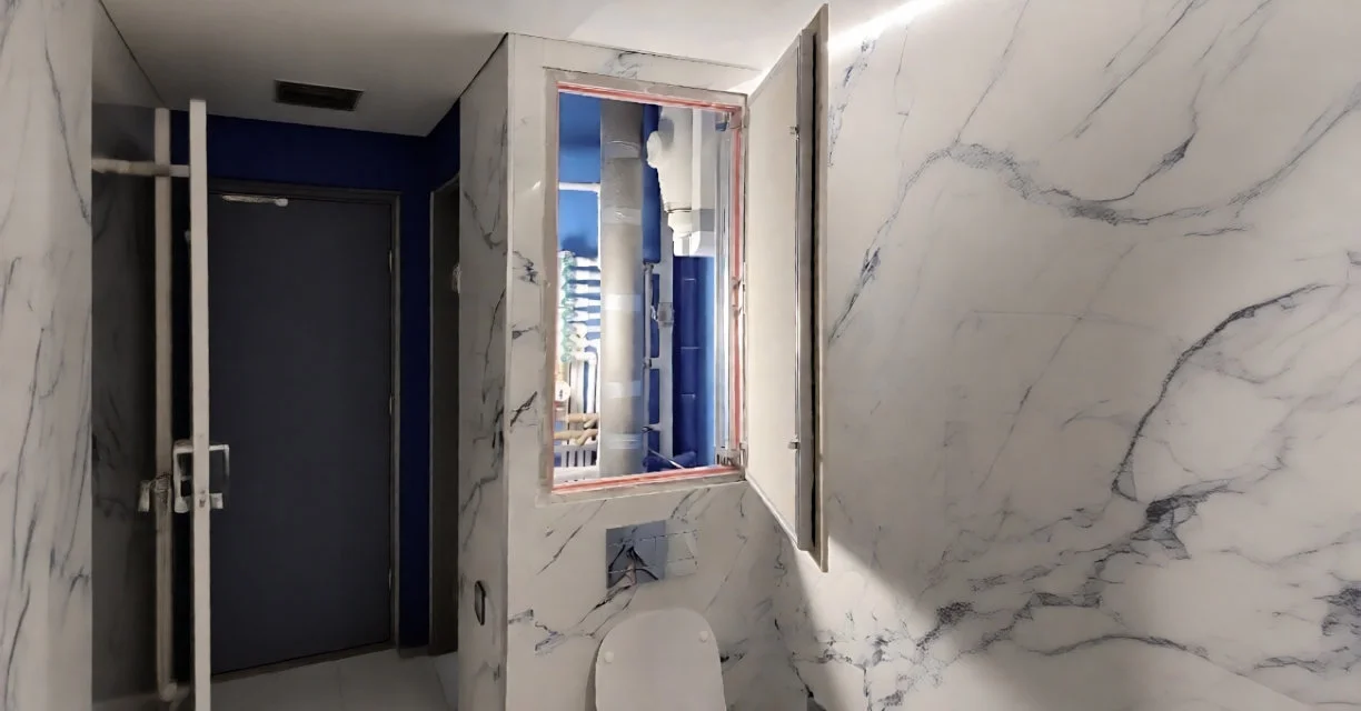 Люк под плитку в интерьере ванной