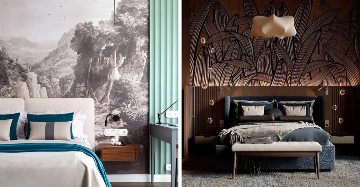 Слева: работа Анастасии Григорьевой. Справа: дизайн от студии «avocado.RENDER».