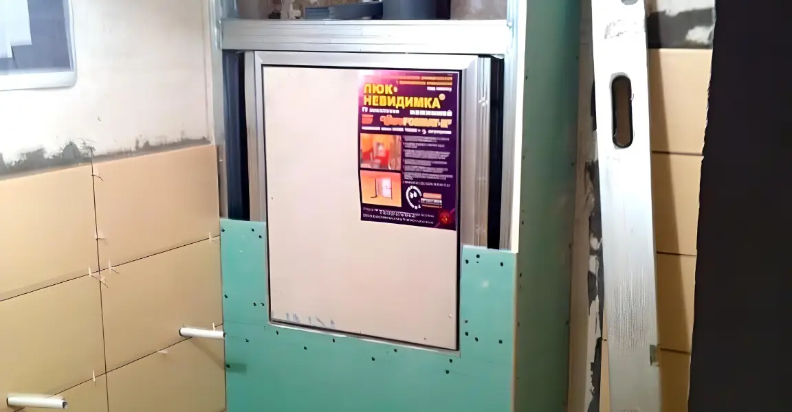 Возведение короба и монтаж люка